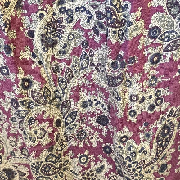 Michael Taylor Purple Skirt, Size Large, 100% Rayon, Pockets, Made In Mexico - Picture 9 of 9